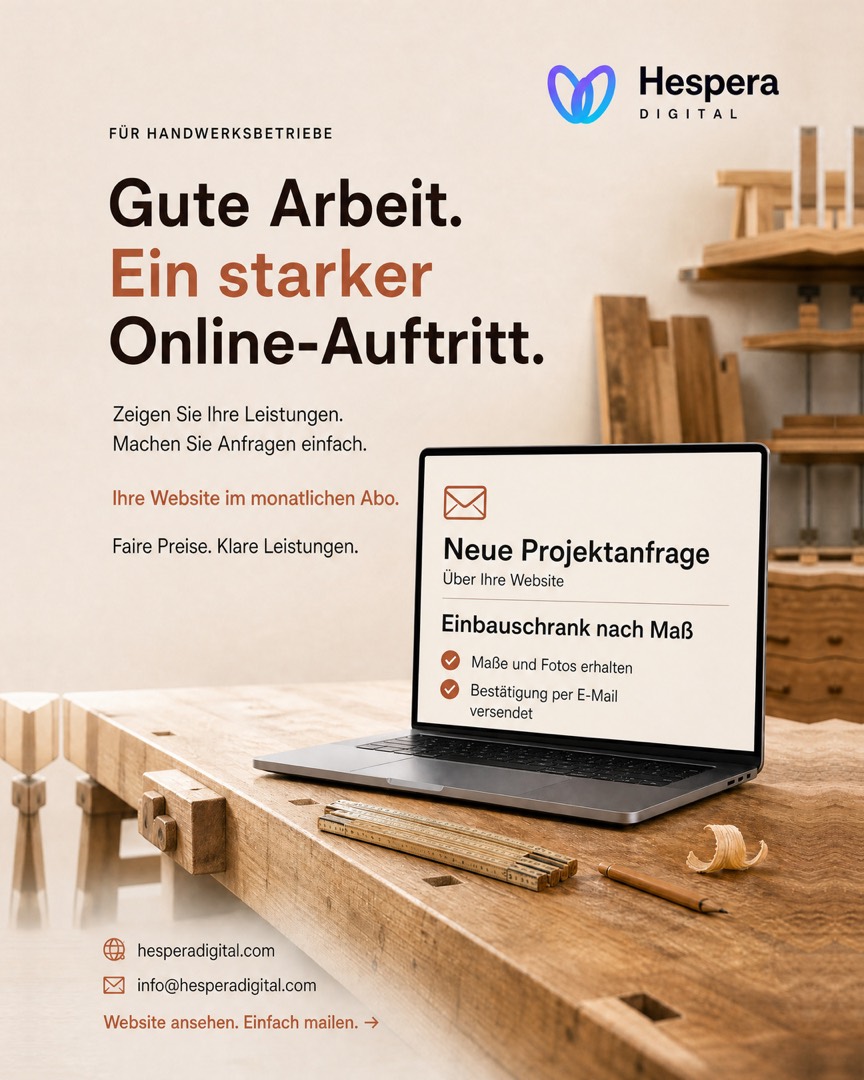 Webdesign für Handwerksbetriebe