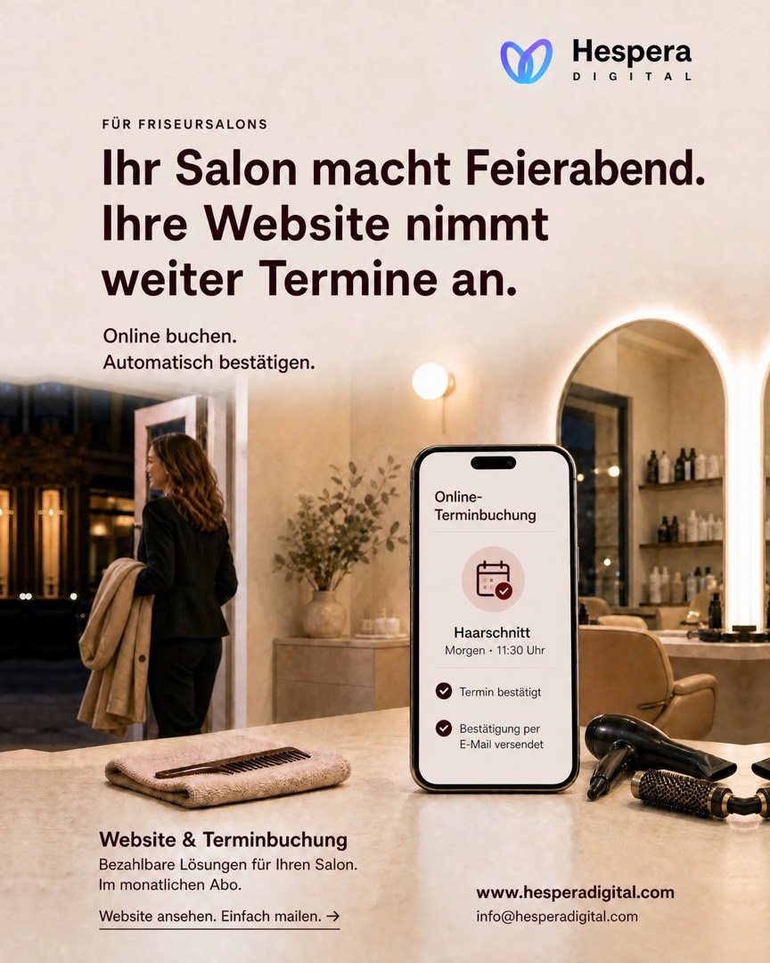 Online-Terminbuchung für Salons